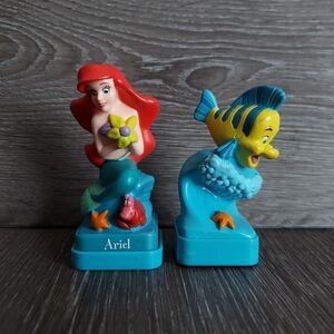 Vintage 1997  Disney RoseArt Little Mermaid Flounder Figurine Stamper